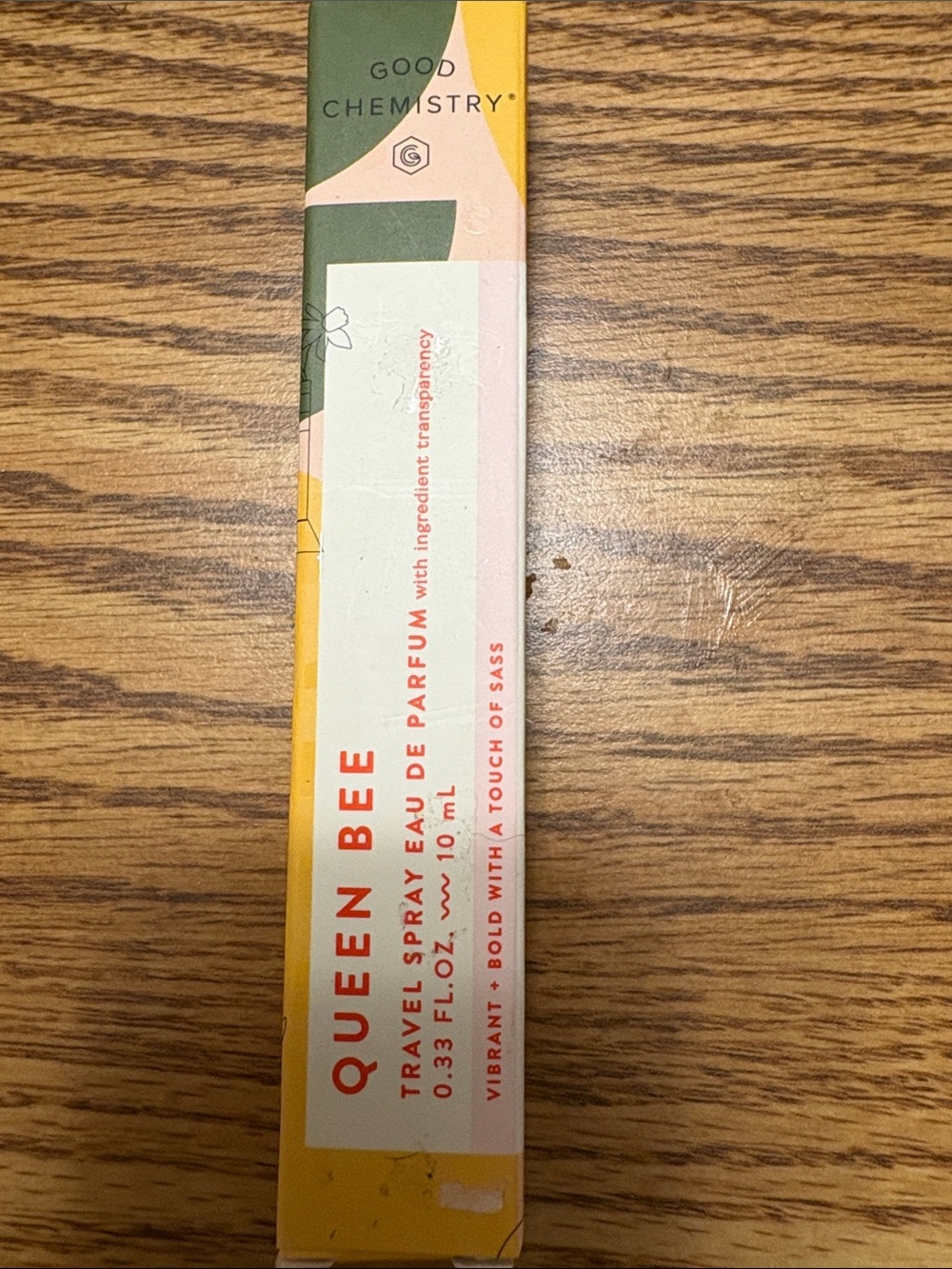 Good Chemistry Queen Bee Travel Spray — Peach & Green Fragrance